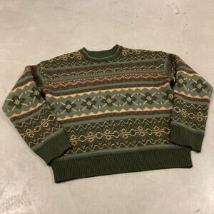 vintage y2k patterned sweater